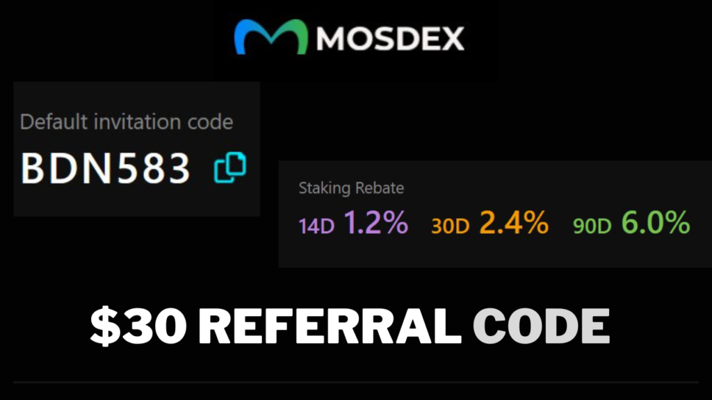 Mosdex Crypto referral code