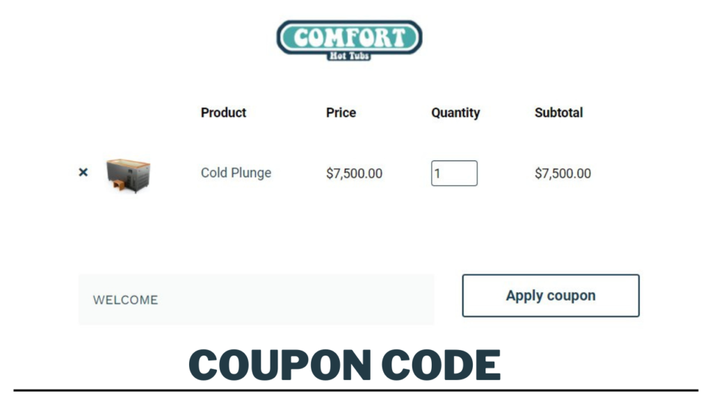 ComfortHotTubs.com discount code