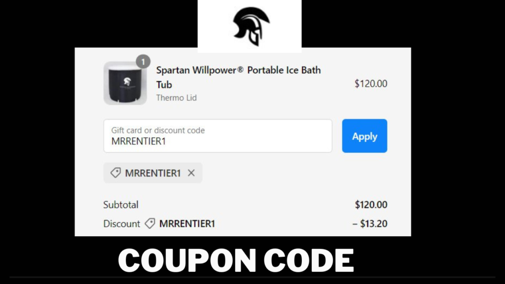 500.00 off Spartan Ice Bath Discount Code (Coupon)