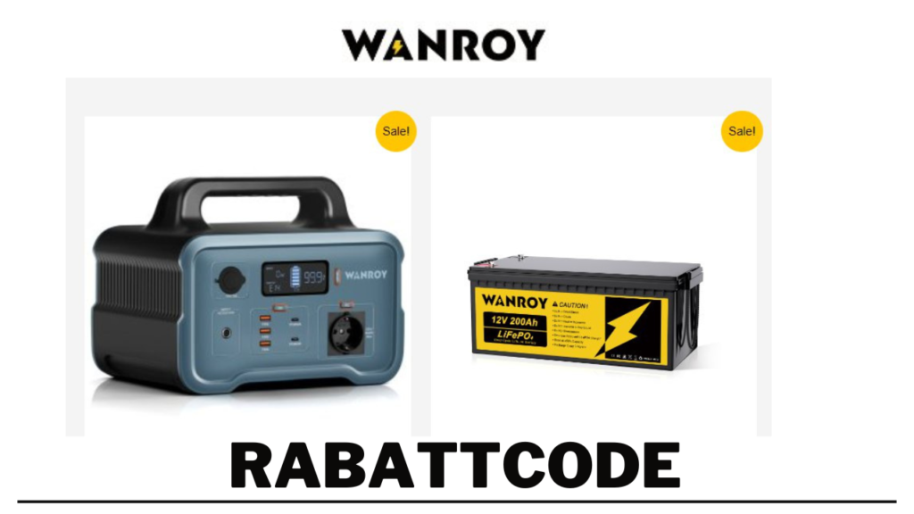 Wanroy DE rabattcode