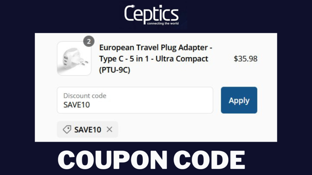 65 off Ceptics Travel Plug Adapter Coupon Code