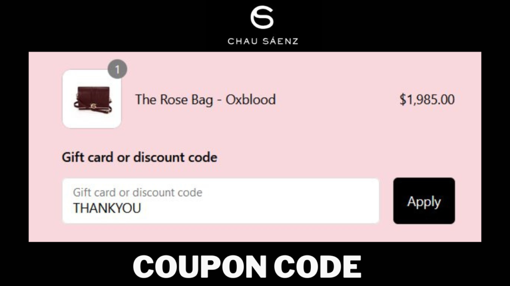 Chau Saenz coupon code