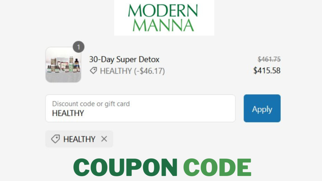 ModernMannaHealth.com coupon code