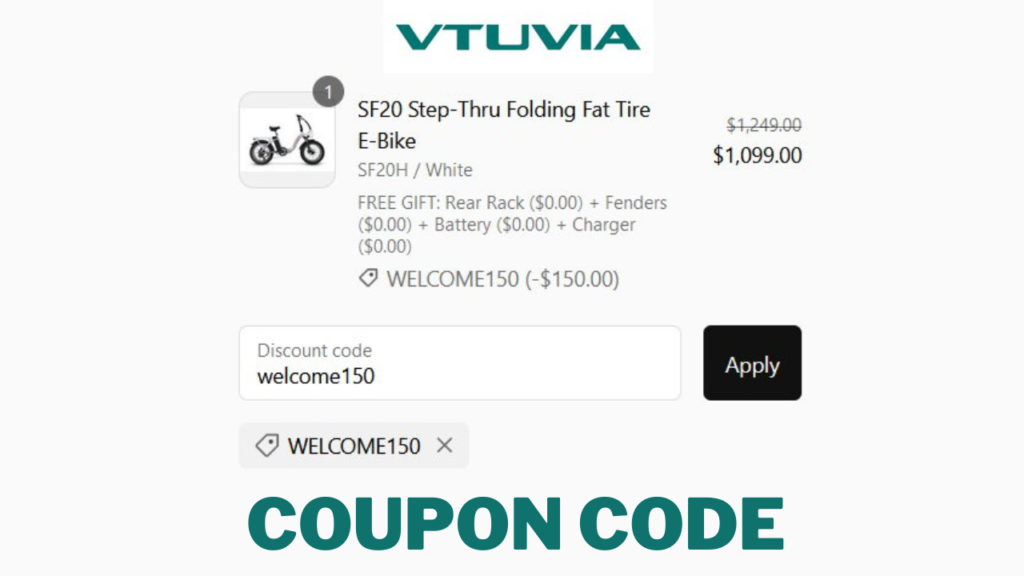 VtuviaEbike discount code