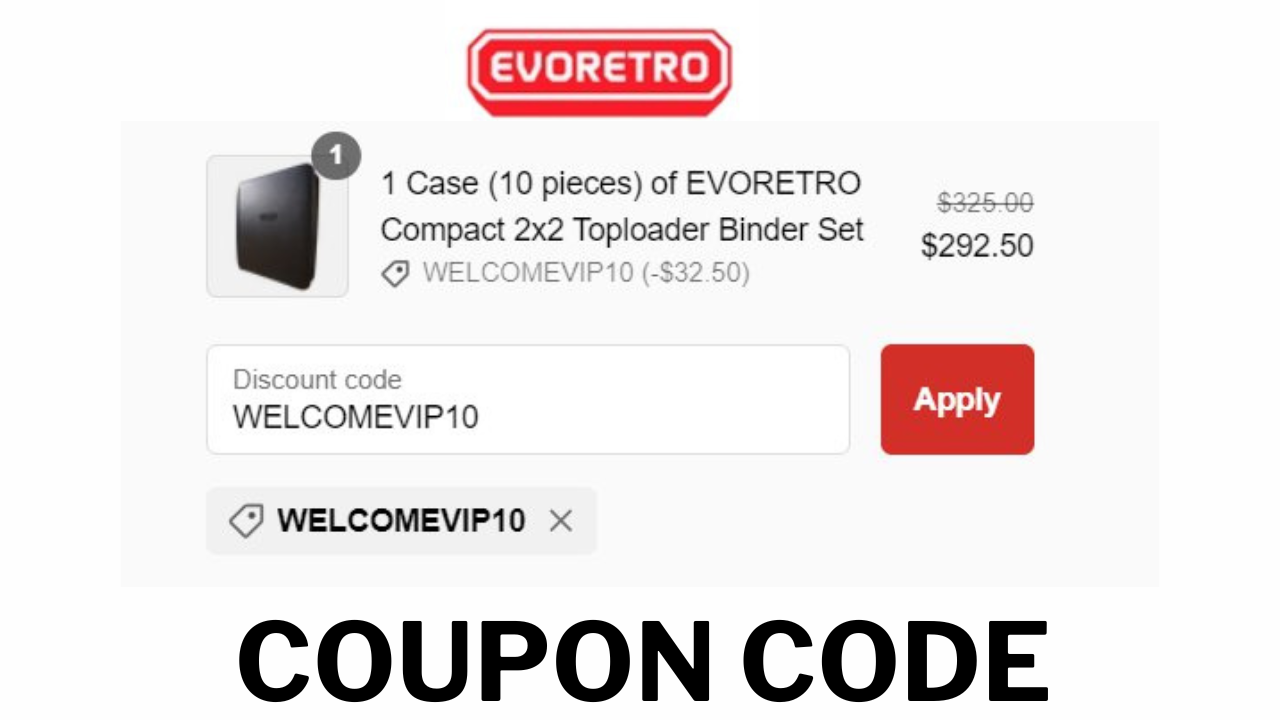 EvoRetro Toploader Binder coupon code