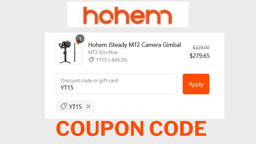 Hohem Gimbal Stabilizer coupon code