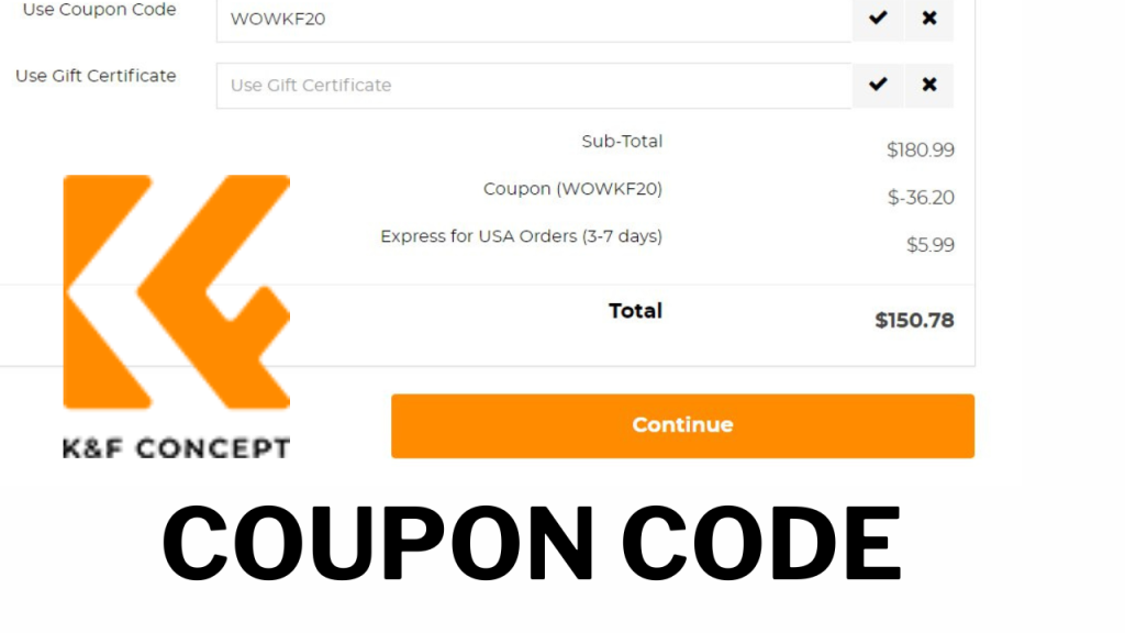 K And F Concept coupon code