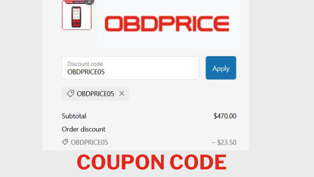 ObdPrice AUTEL discount code