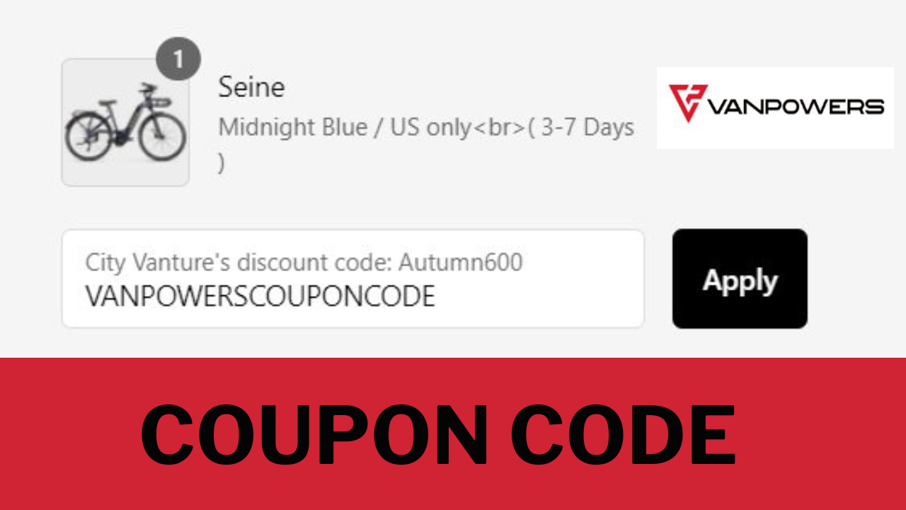 800.00 off VanPowers Ebike Discount Code VANPOWERS