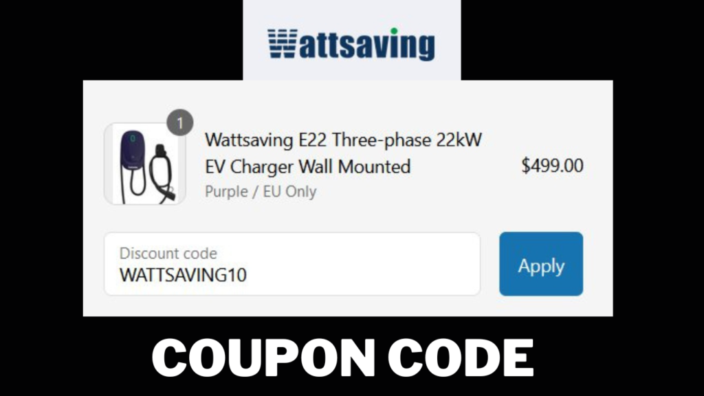 Wattsaving EV Charger discount code