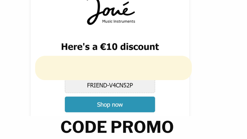 code promo Joue Music