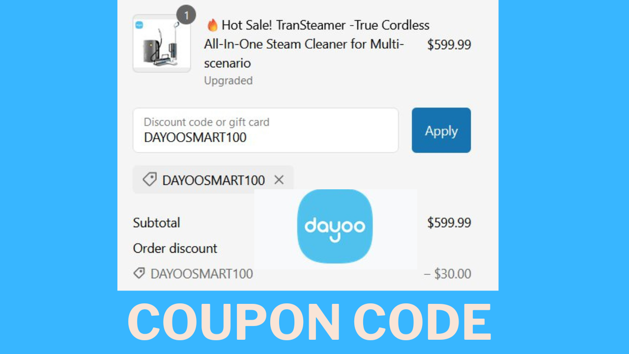 Dayoo TranSteamer coupon code
