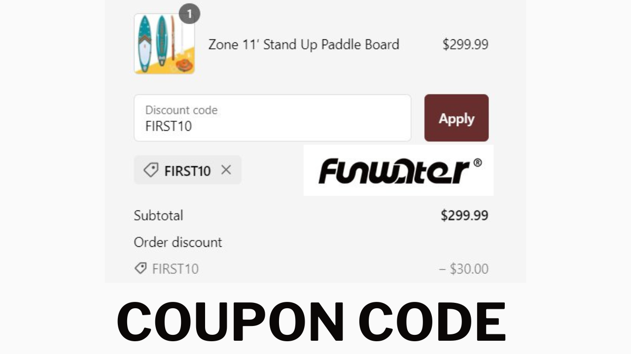 300.00 off Fun Water Coupon Code FunWaterBoard
