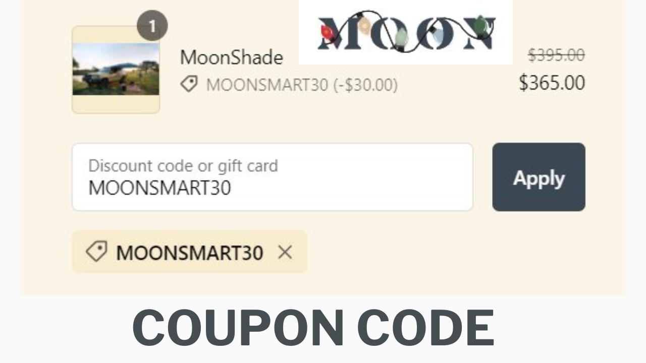 MoonShade Awning discount code