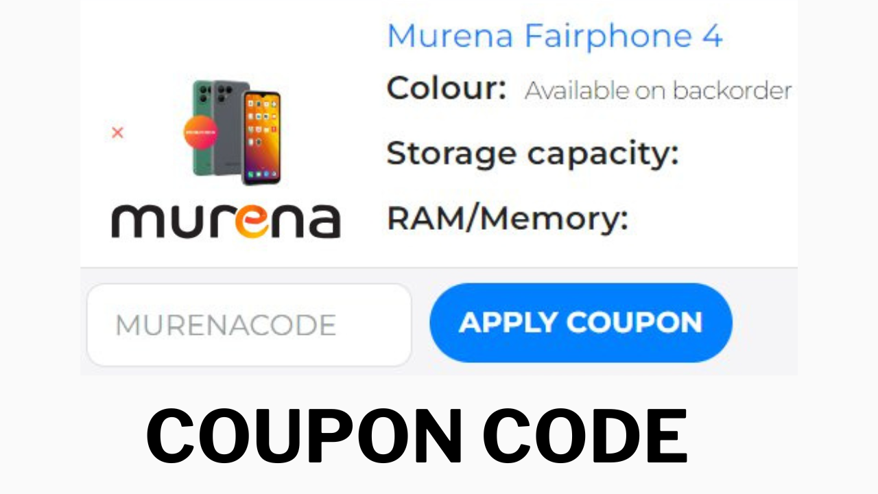 Murena FairPhone coupon code coupon code