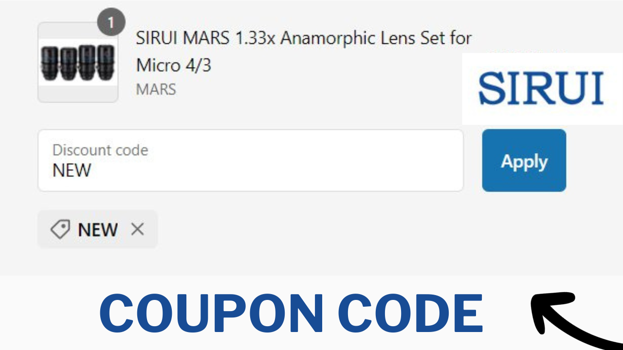 Sirui Sniper Lens coupon code