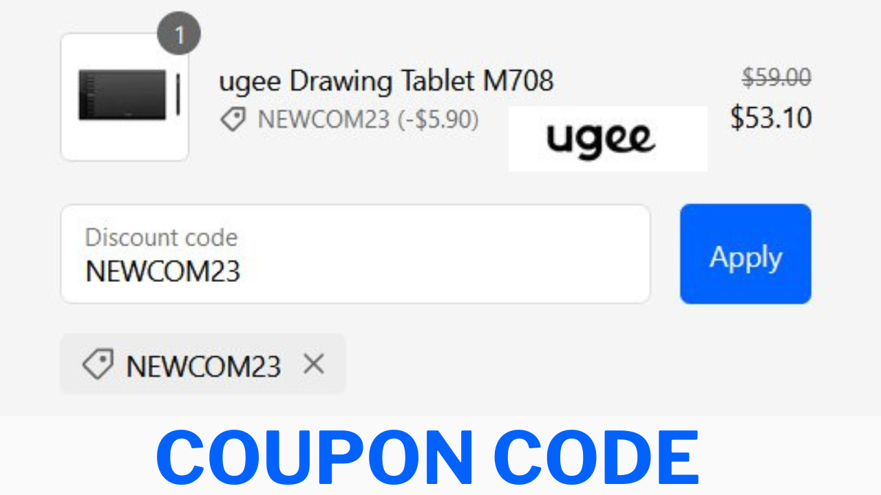 Ugee Drawing Tablet coupon code