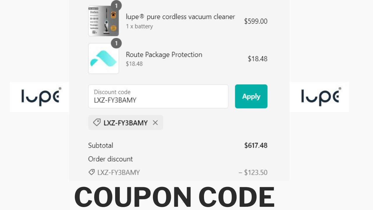 Lupe Vacuum discount code