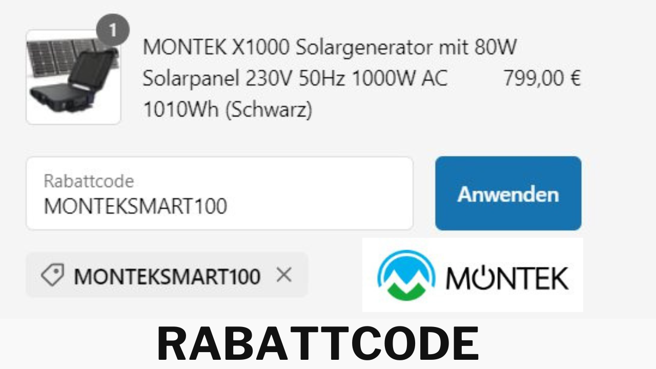 Montek DE Rabattcode