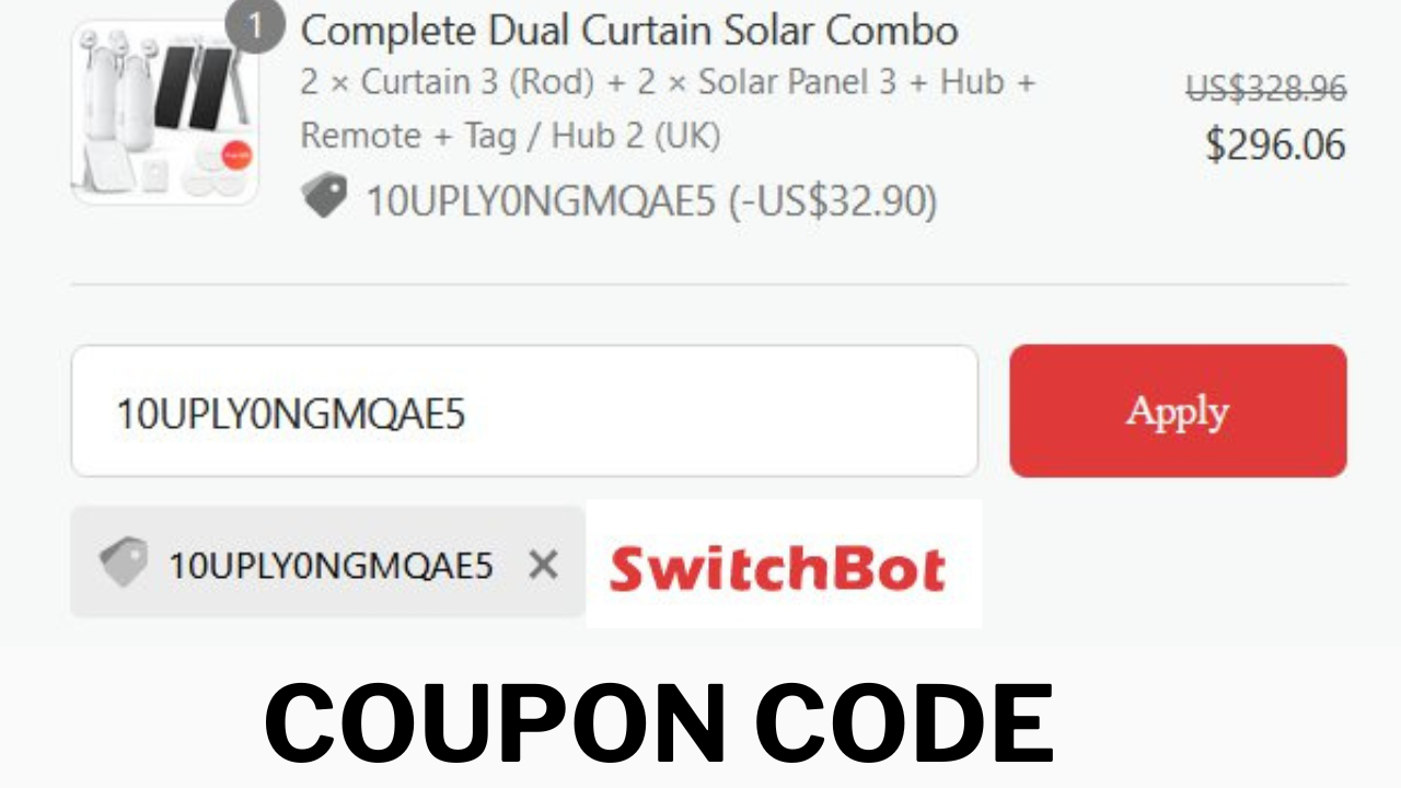 65 off SwitchBot Curtain Coupon Code 2, 3 Switch Bot