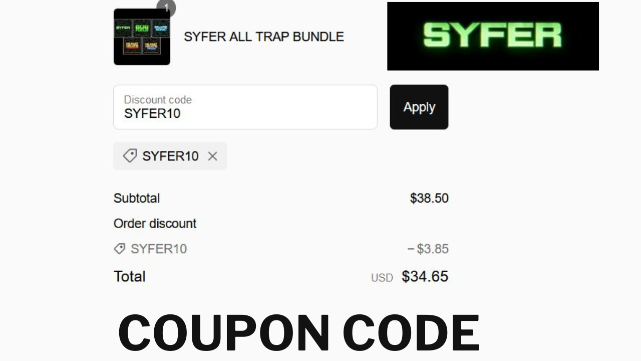 Syfer Packs coupon code