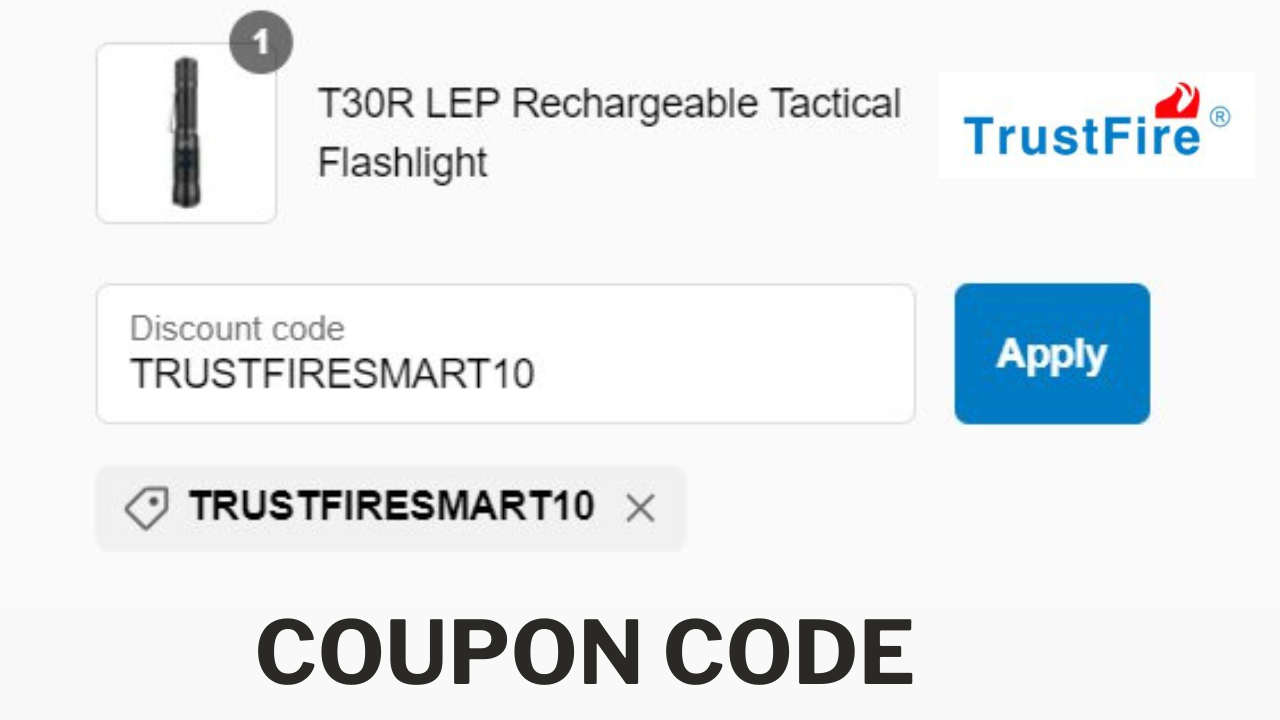 TrustFire Flashlight coupon code