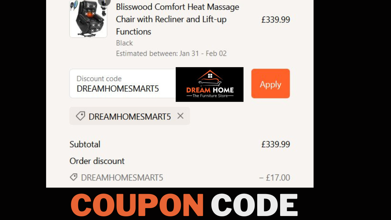 DreamHomeStore.co.uk discount code