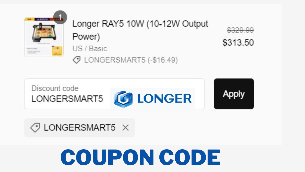 Longer 3D Printer coupon code
