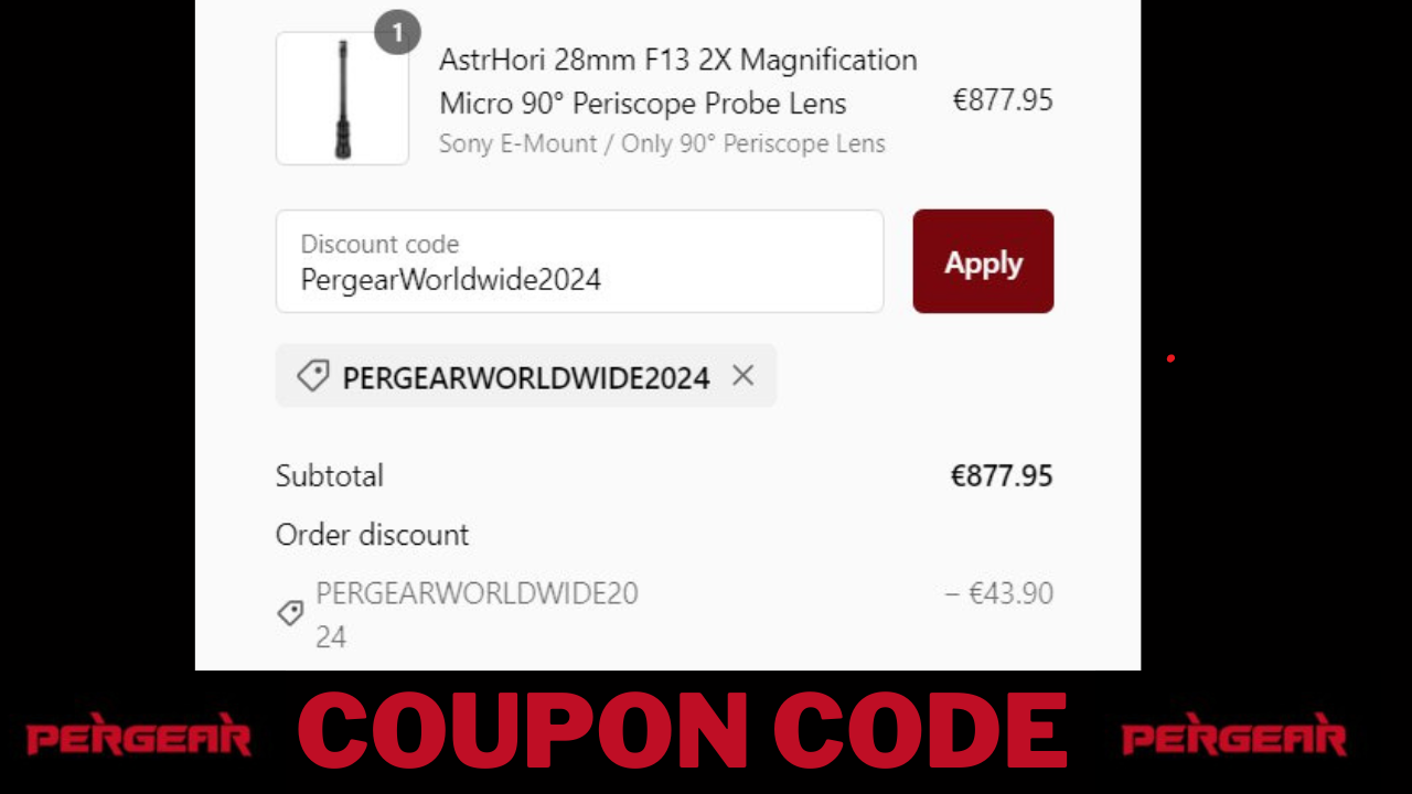 Pergear Lenses discount code
