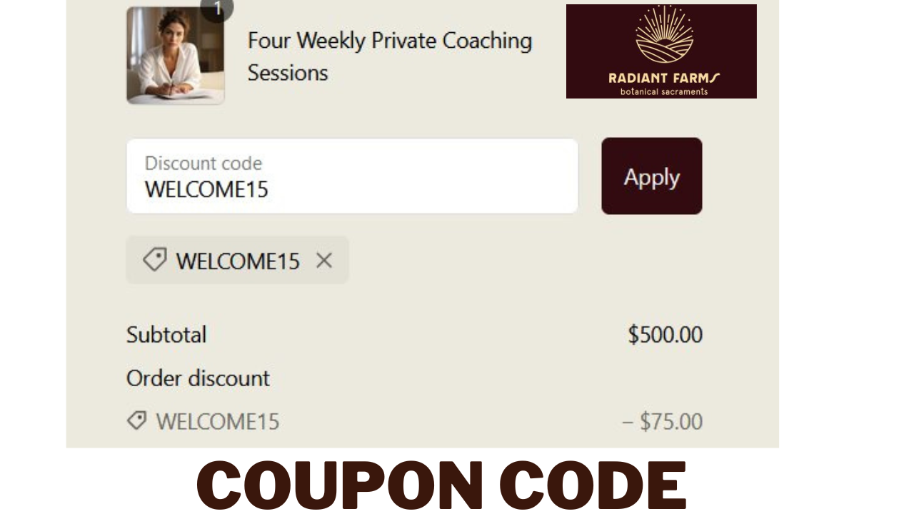 40 off Radiant Farms Coupon Code RadiantFarms.us