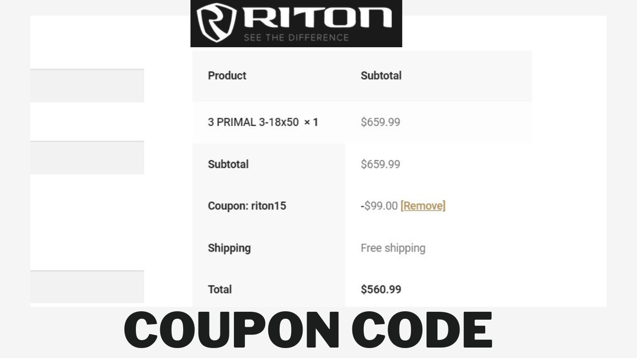 Riton discount code