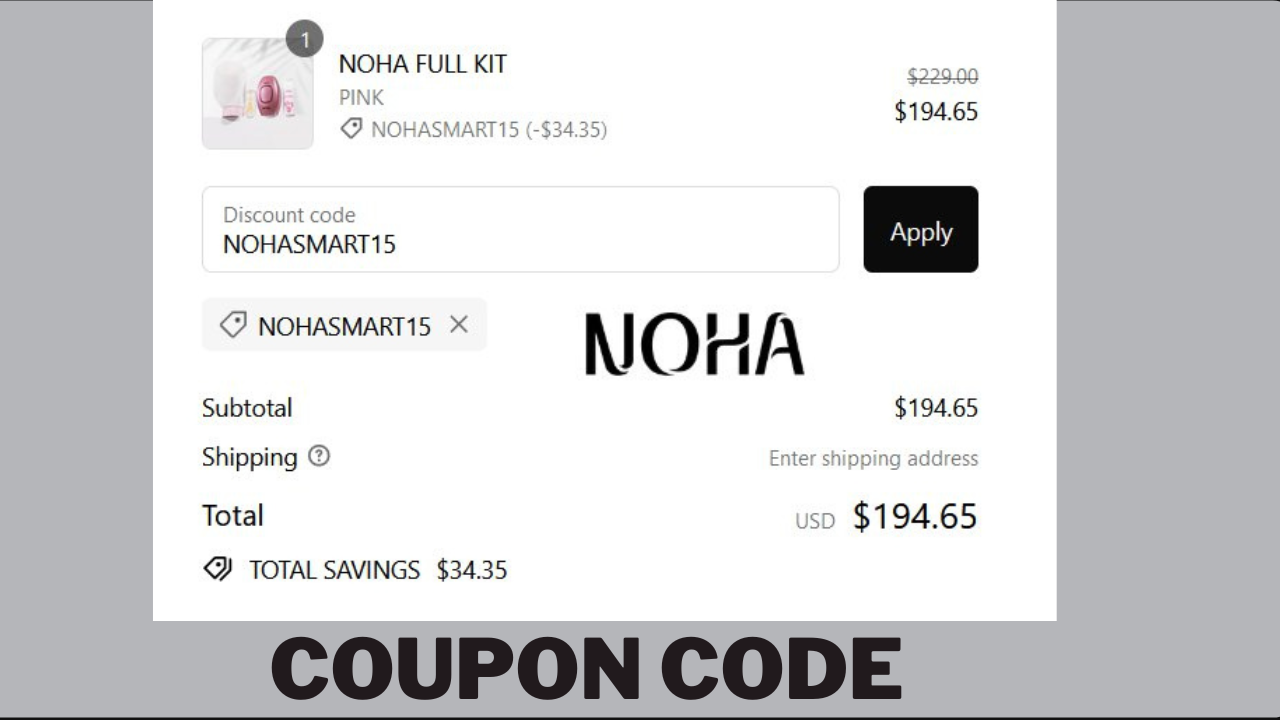 TryNoha discount code