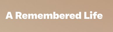 A Remembered Life coupon code